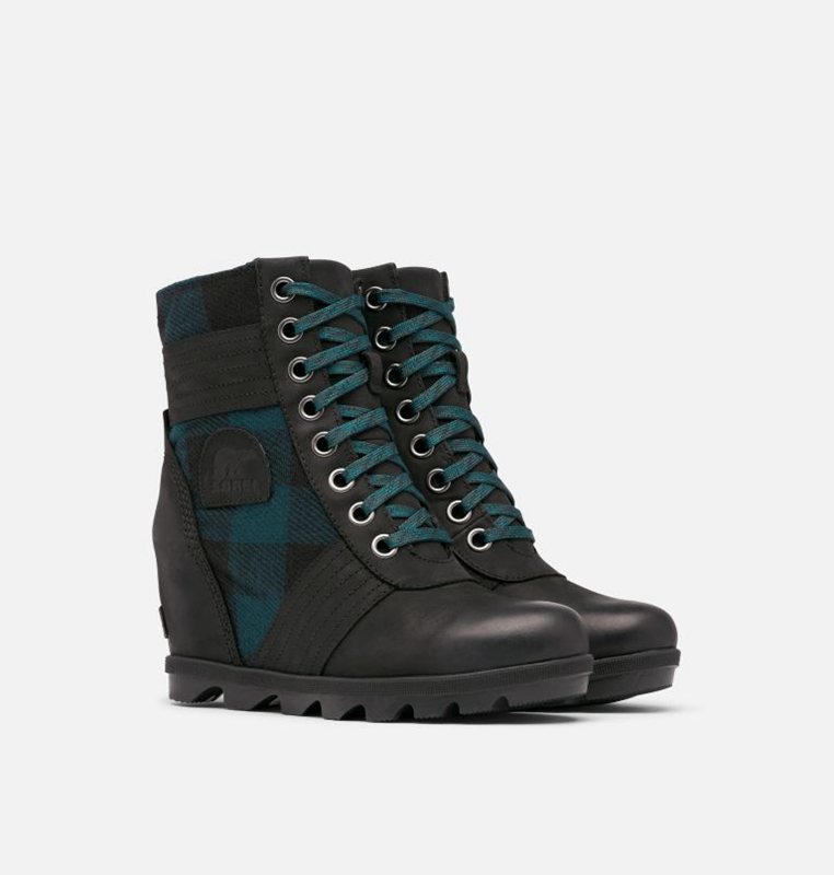 Sorel Kadın Lexie™ Boot - Takozlar Siyah/Mavi - 417-YRDZCL